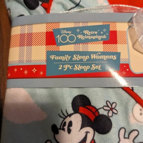 Disney 100 Retro reimagined Women's Size Medium Pajamas Brand New - Picture 7 of 9